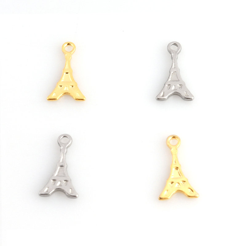 Jewelry Making Paris - 20pcs/lot 12x7mm Stainless Steel Paris Eiffel
