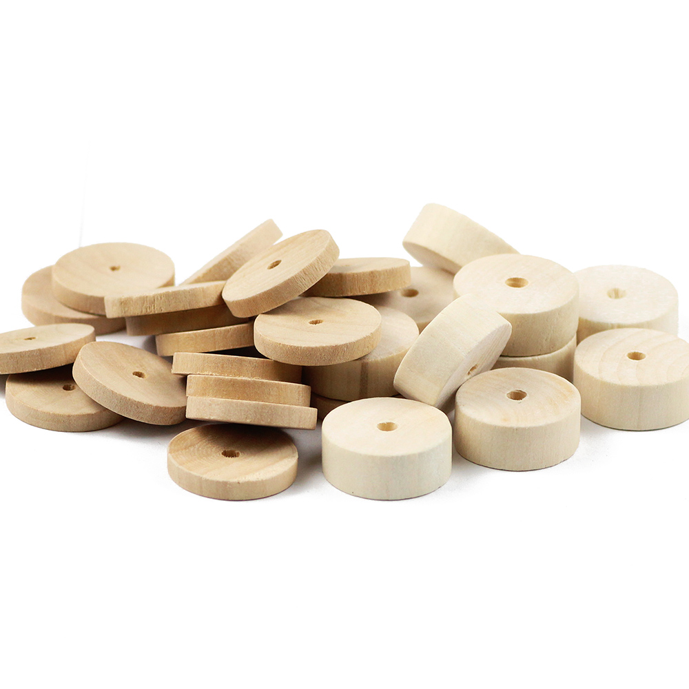 Jewelry Making 3 Year Old - WLYeeS Eco-Friendly Round Wooden Spacer beads
