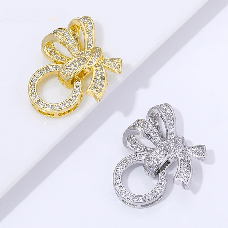 Jewelry Making Beads - 18K Gold Plated Pearl Clasps Connectors