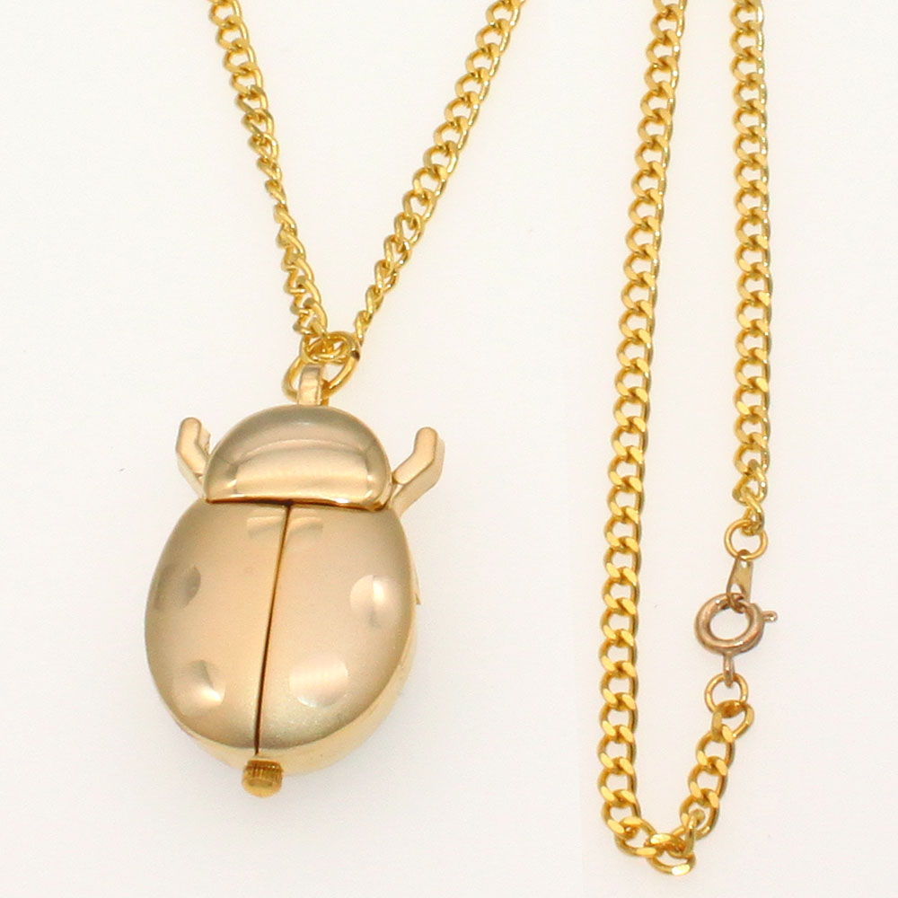Jewelry Making Paris - Bulk 10pcs Gold Ladybug Beetle Necklace