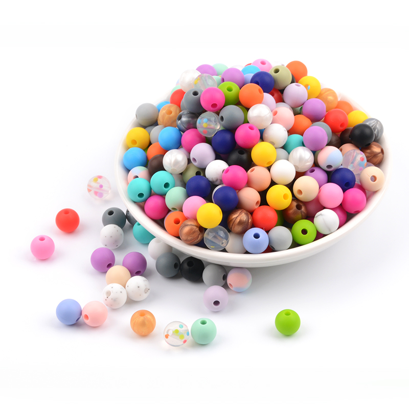 Jewelry Making 3 Year Old - LOFCA 50pcs/lot 9mm Silicone beads Loose