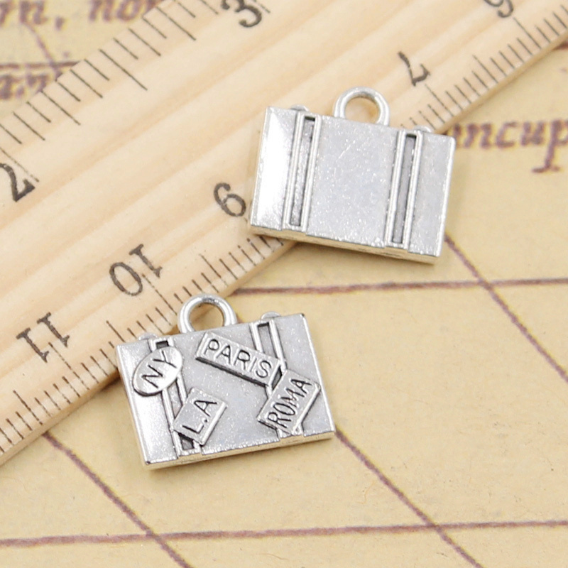 Jewelry Making Paris - 10pcs Charms Travel Bags New York
