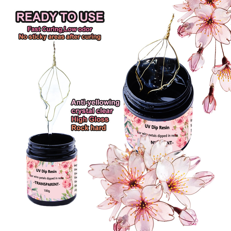 Jewelry Making At Home - 40/100/200g UV Dip Resin Glue For