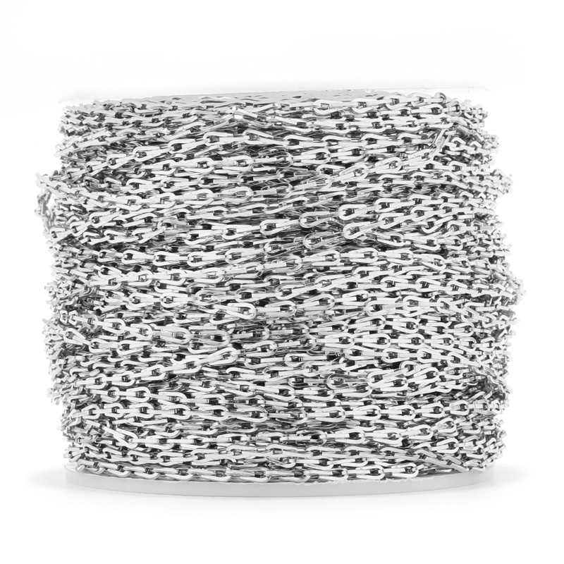 1 Meter Stainless Steel Rolo C - Jewelry Making Paris recension och pris
