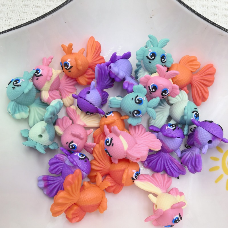 20Pcs 3D Silicone Beads Food G - Jewelry Making 3 Year Old recension och pris