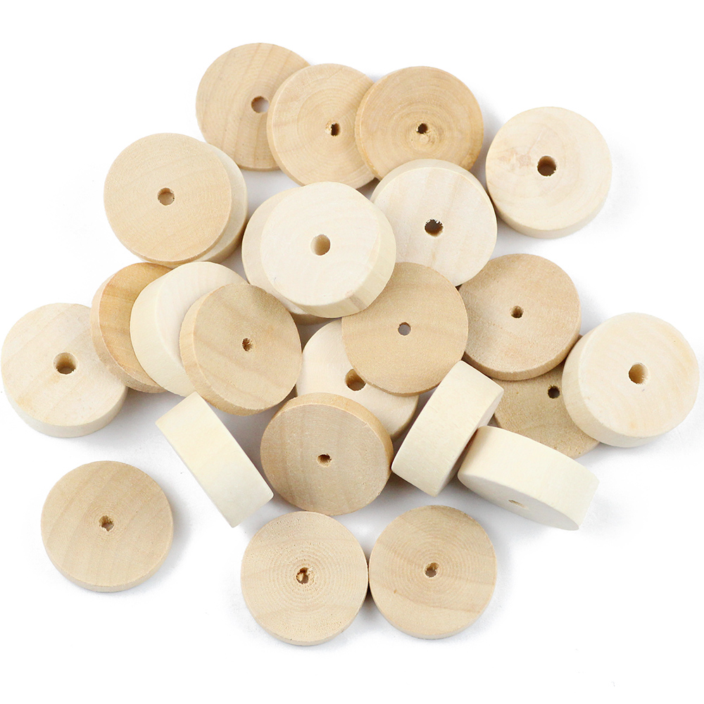 WLYeeS Eco-Friendly Round Wood - Jewelry Making 3 Year Old recension och pris