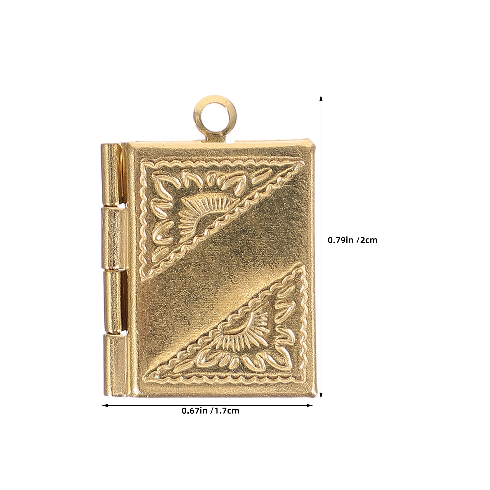 20Pcs Copper Open Book Locket  - Jewelry Making Books recension och pris