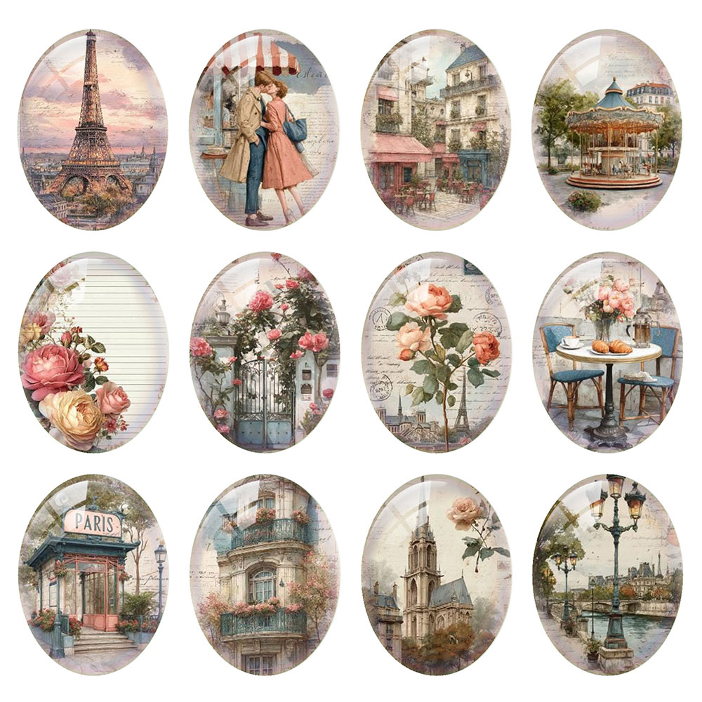 Random Mixed Round/Oval/Square - Jewelry Making Paris recension och pris