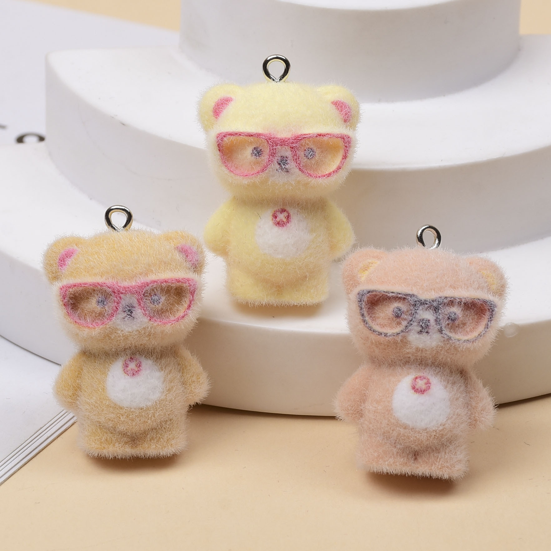 3pcs 3D Flocking Glasses Littl - Jewelry Making Glasses recension och pris