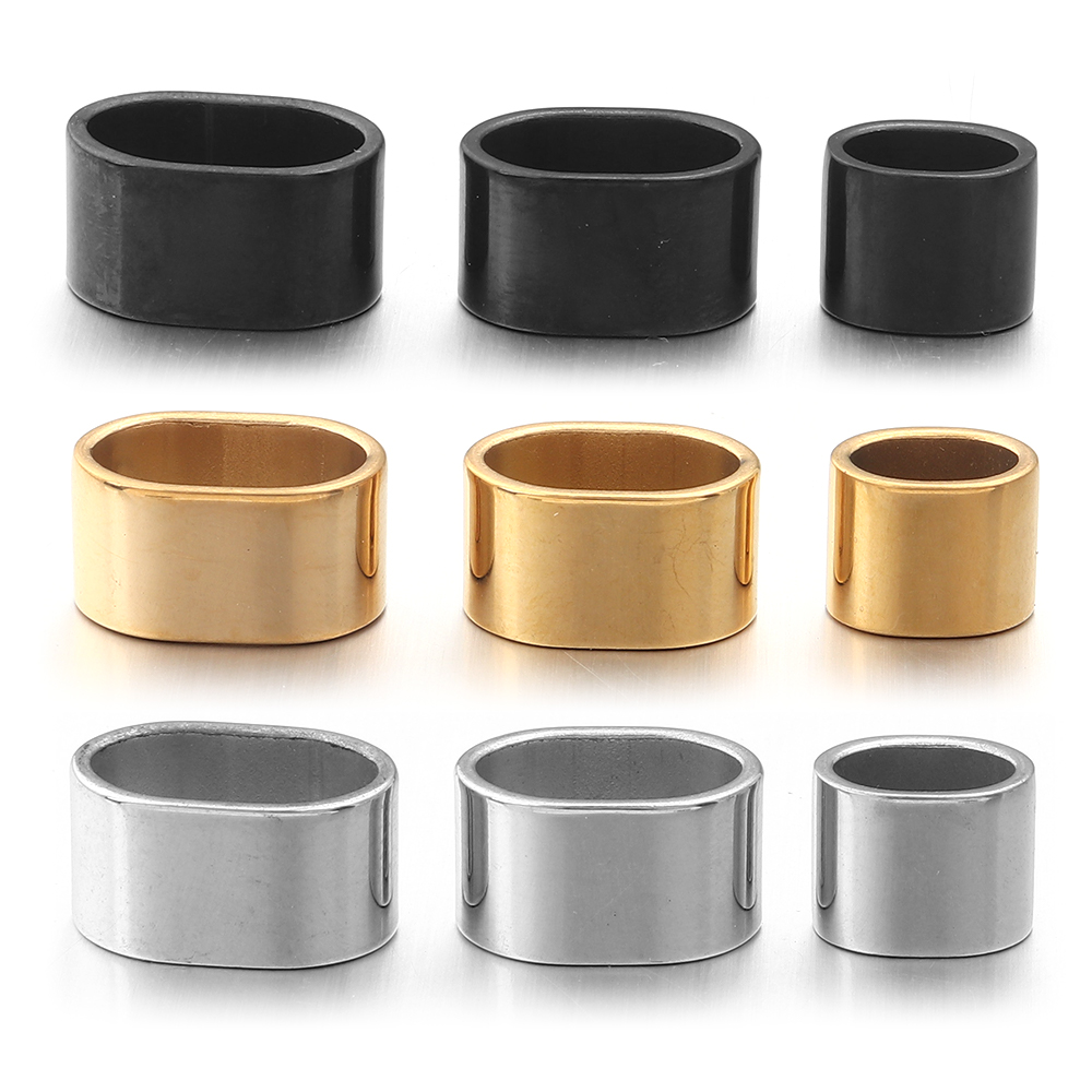 6pcs Flat Stainless Steel Tube - Jewelry Making Beads recension och pris