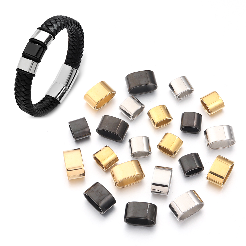 6pcs Flat Stainless Steel Tube - Jewelry Making Beads recension och pris