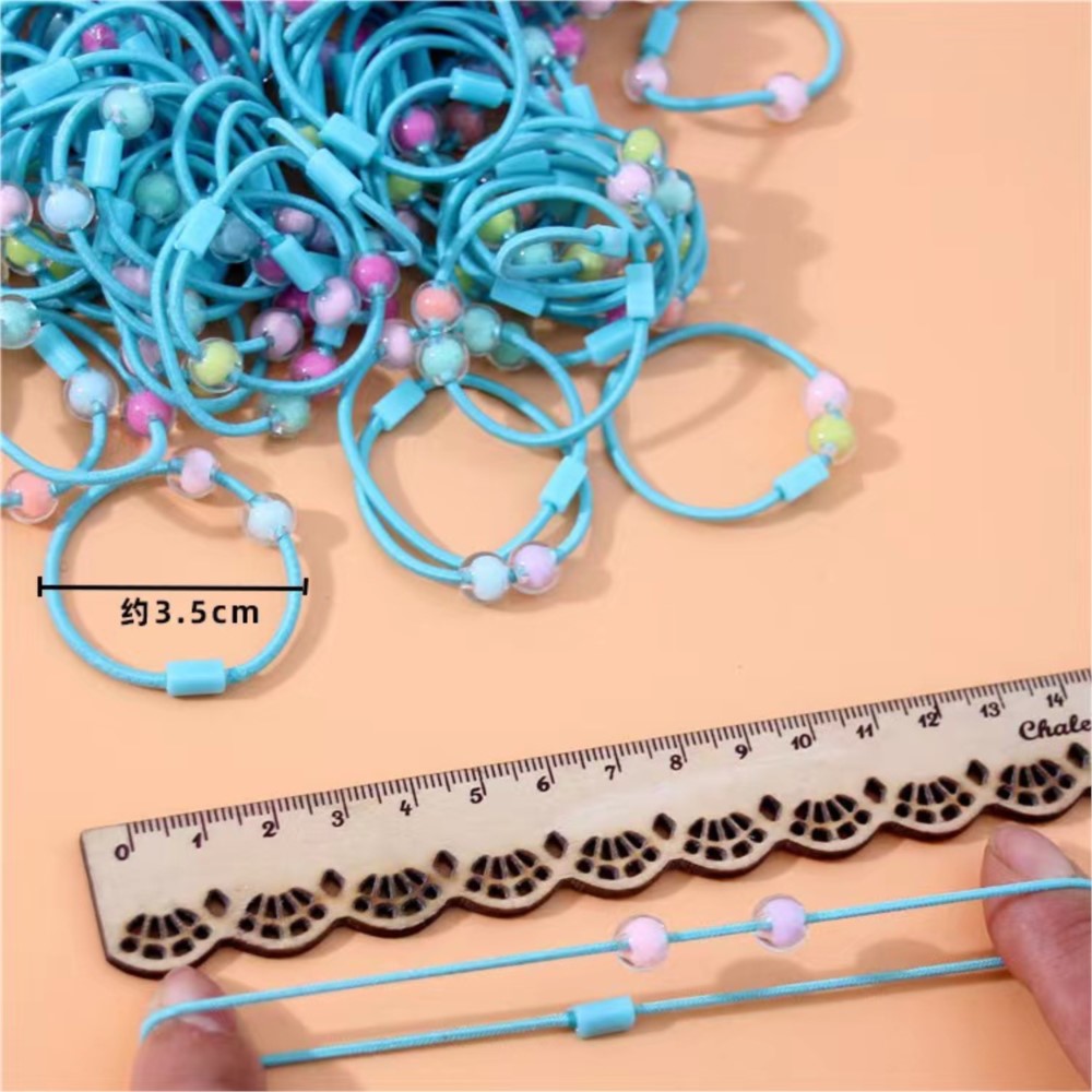 50pcs Cute Elastic Hair Ties P - Jewelry Making 3 Year Old recension och pris