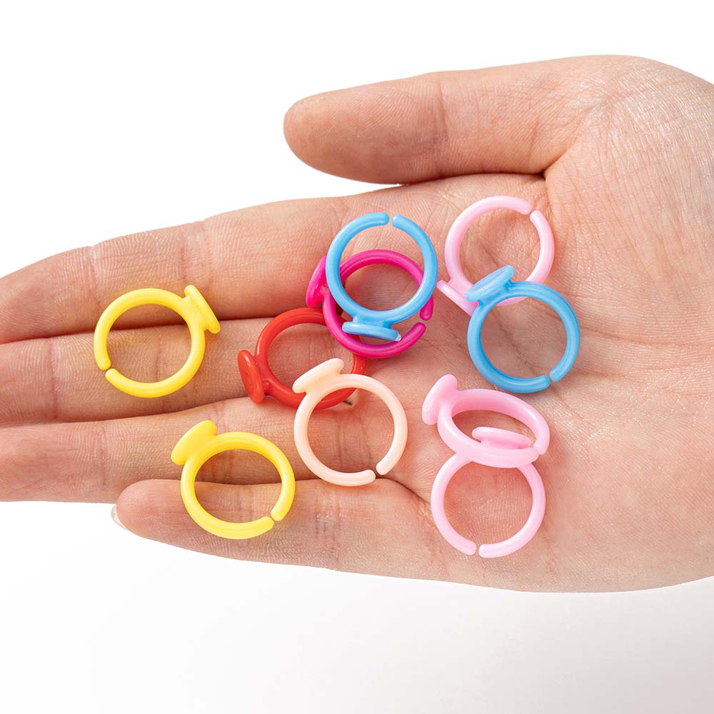 100pcs Clear Plastic Adjustabl - Jewelry Making 3 Year Old recension och pris