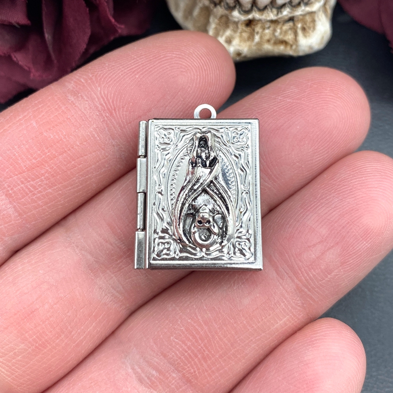 2psc Dainty Bat Book Locket Ch - Jewelry Making Books recension och pris