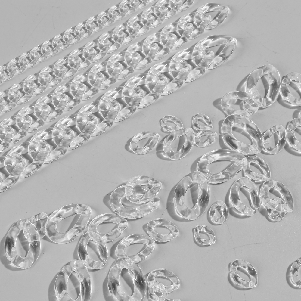 Transparent Acrylic Cuban Link - Jewelry Making Glasses recension och pris