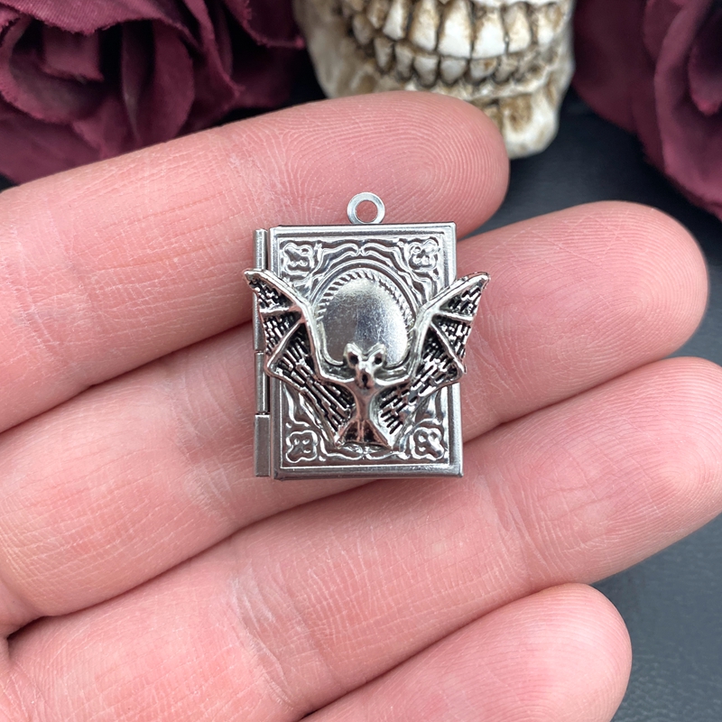 2pcs 27*22mm Bat Book Locket C - Jewelry Making Books recension och pris