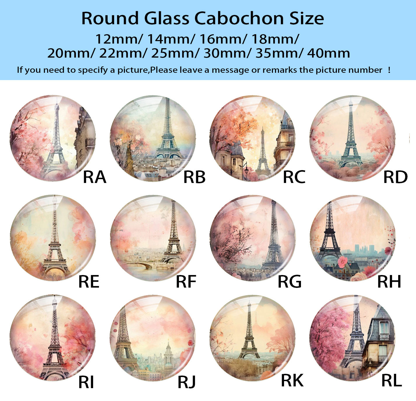 Random Mixed Round/Oval/Square - Jewelry Making Paris recension och pris
