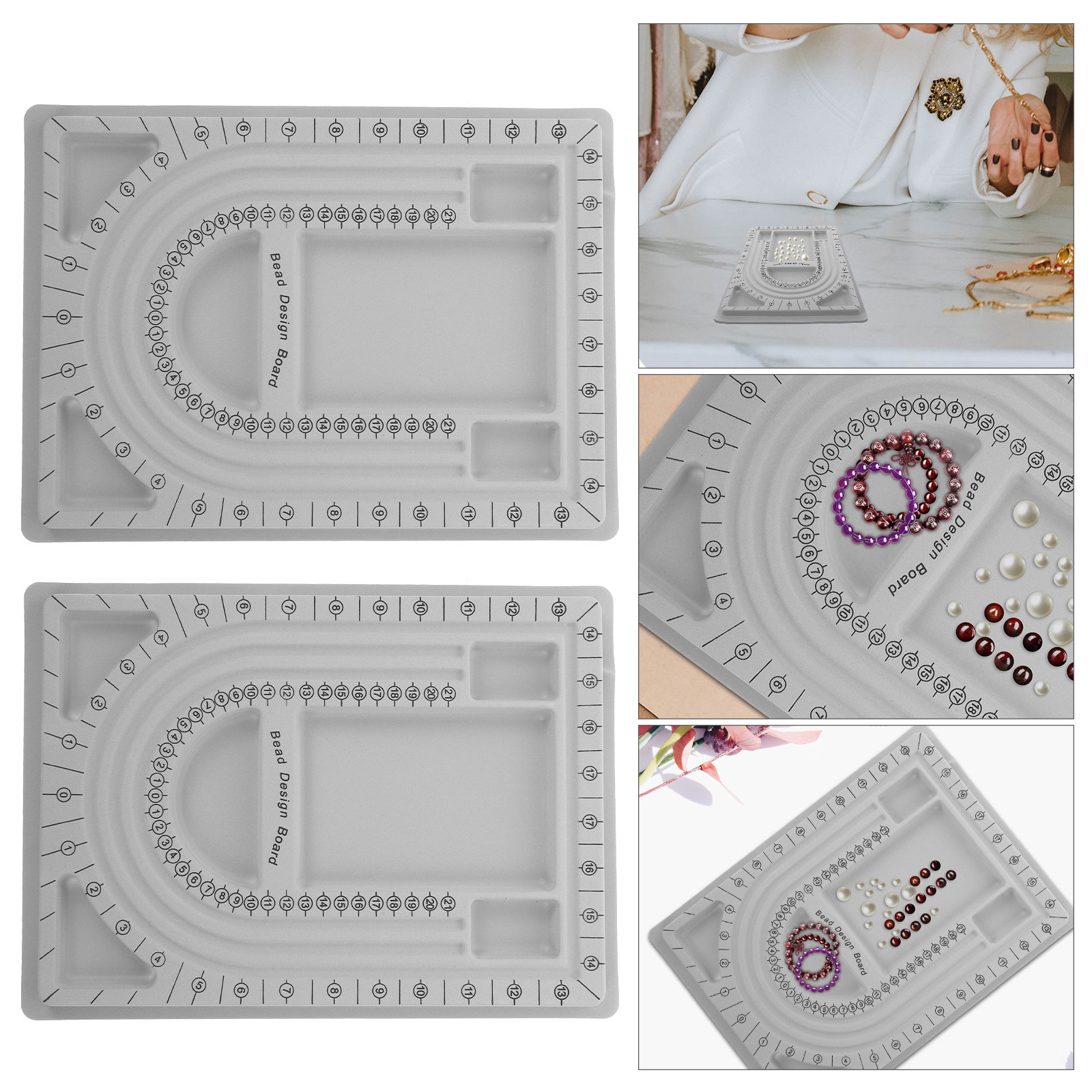 2Pcs Bead Design Board Jewelry - Jewelry Making Beads recension och pris