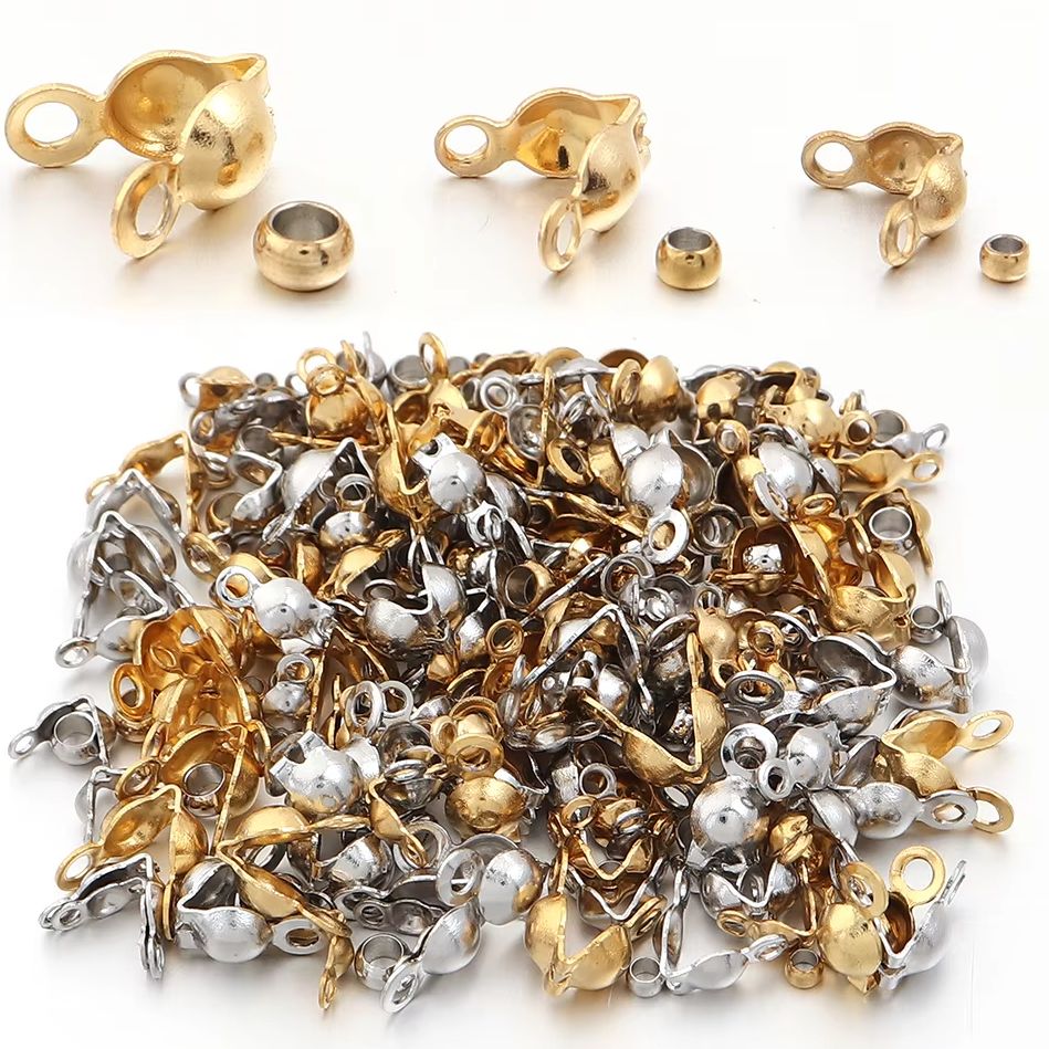 40-200pcs Stainless Steel Conn - Jewelry Making Beads recension och pris