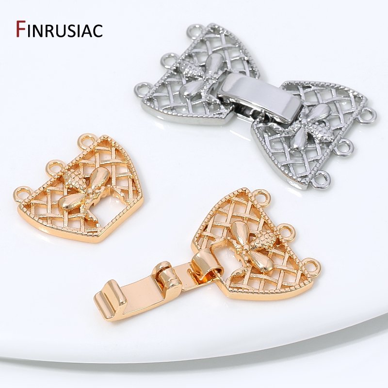 14K Gold Plated Brass 3-Row Pe - Jewelry Making Beads recension och pris