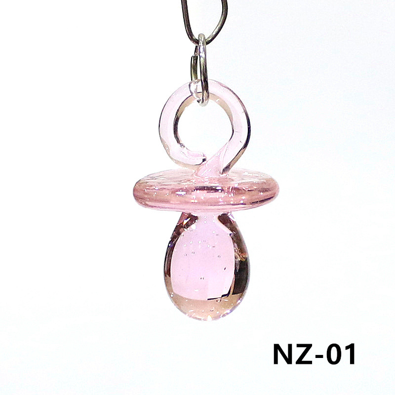 1PC Mini Glass Pacifier Charm  - Jewelry Making 3 Year Old recension och pris