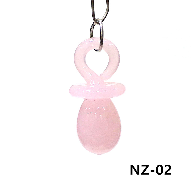 1PC Mini Glass Pacifier Charm  - Jewelry Making 3 Year Old recension och pris