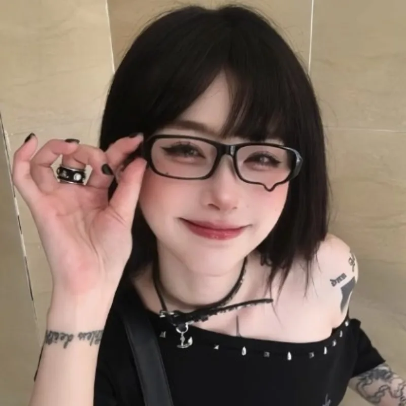 Anime Y2K Cosplay Glasses With - Jewelry Making Glasses recension och pris